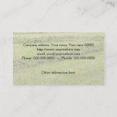 Green tractor with a silage laden trailer business card (Back)