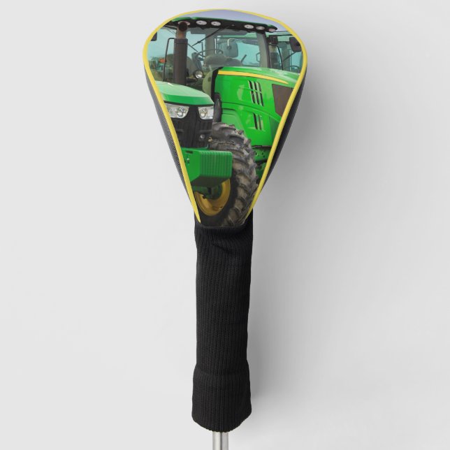 Green Tractors Golf Head Cover (Front)