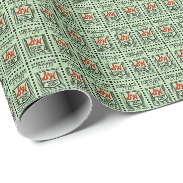 Green Trading Stamps Wrapping Paper (Roll Corner)