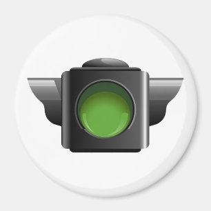 Green Traffic Light for Classroom Management Magnet