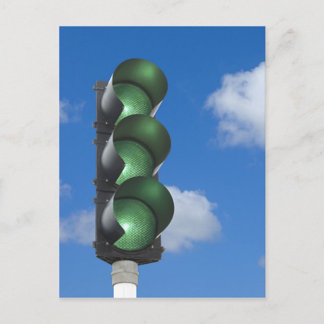 Green traffic light - Postcard (Front)