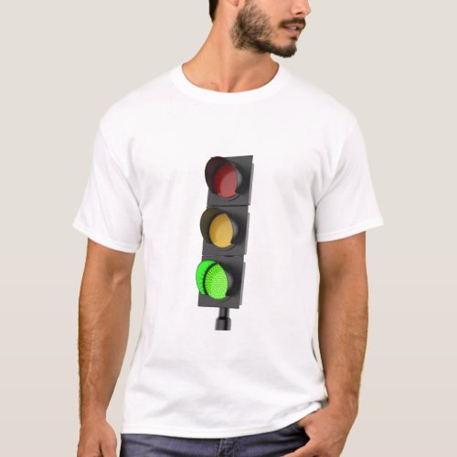 Green traffic light T_Shirt