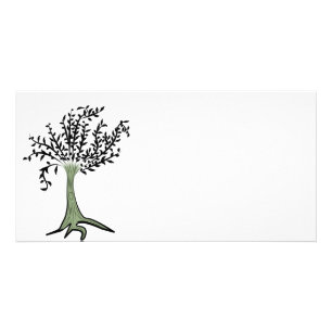 Green tree card