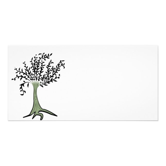 Green tree card (Front)