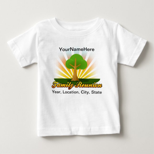 Green Tree Family Reunion Logo Baby T-Shirt (Front)