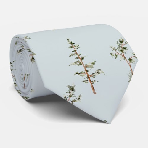 Green Tree Forest Pattern Neck Tie