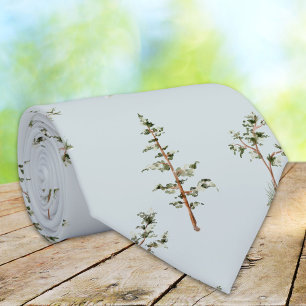Green Tree Forest Pattern Neck Tie