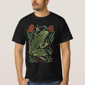 Green Tree Frog Australian Wildlife Tattoo Art T-Shirt