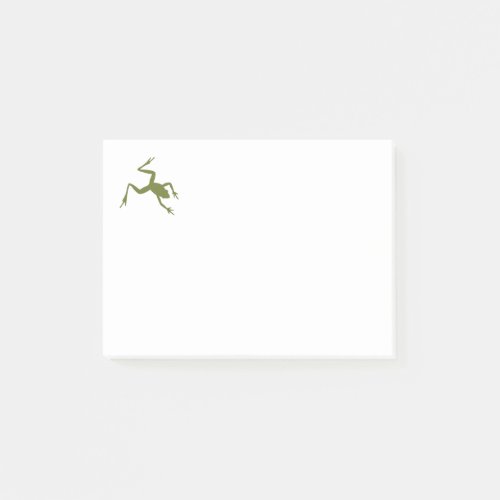 Green Tree Frog Illustration Post_it Notes