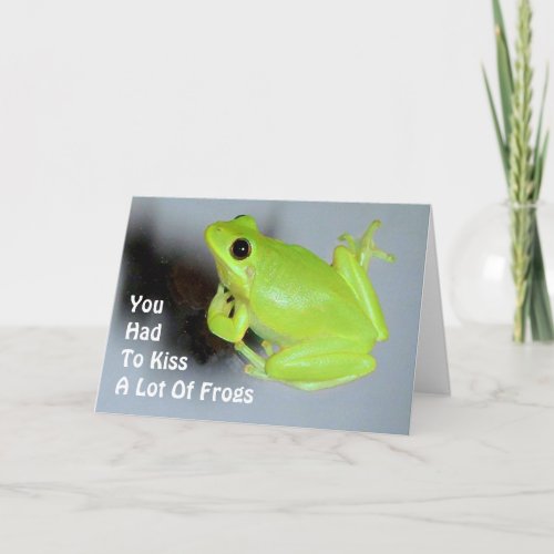 Green Tree Frog Image Card