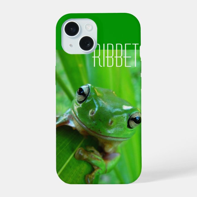 Green Tree Frog Iphone Case (Back)