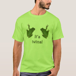 Green Tree Frog It's twins! T-Shirt New Baby