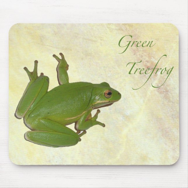 Green Tree Frog Mousepad (Front)