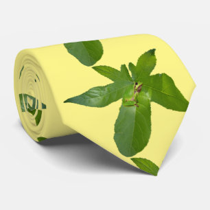Green Tree Frog On Leaf, Neck Tie
