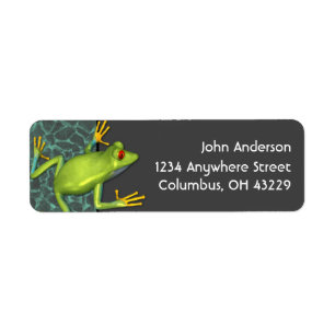 Green Tree Frog Return Address Labels