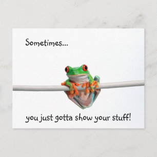 Green tree frog - Sometimes... Postcard