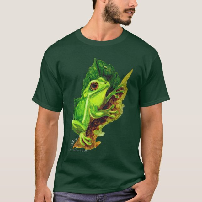 Green Tree Frog T-Shirt (Front)