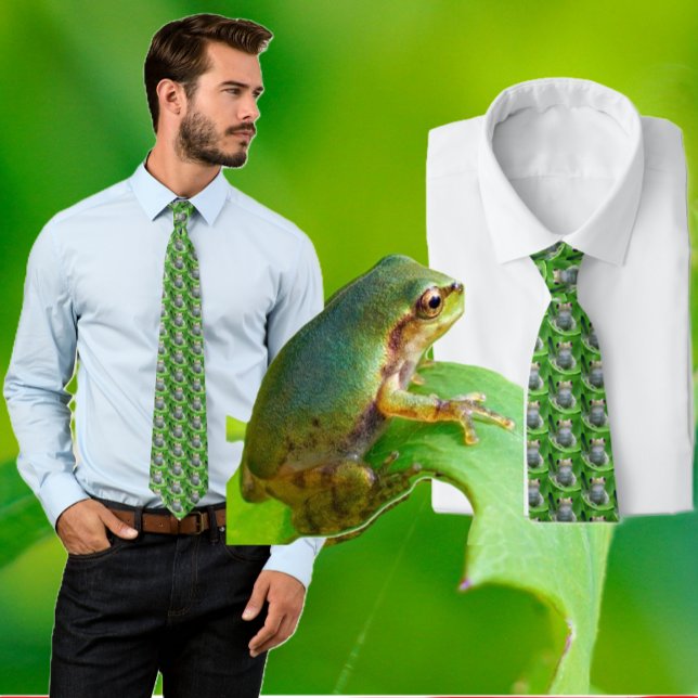 Green Tree Frog Tie (Creator Uploaded)