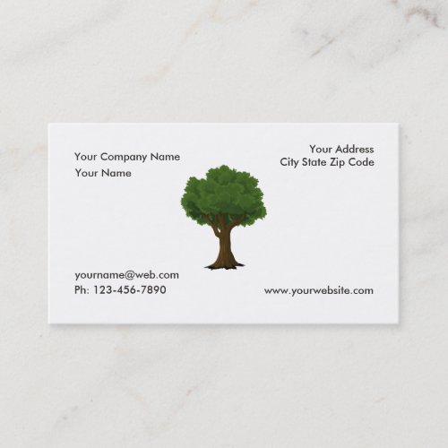 Green Tree Garden Lawn Care and Landscape Business Card