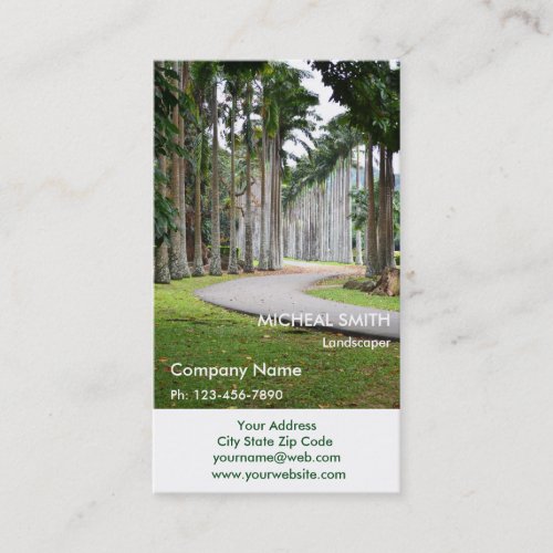 Green Tree Garden Lawn Care and Landscape Business Card