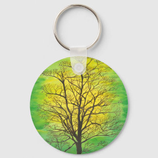 Green Tree Keychain