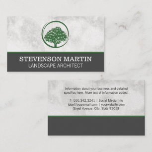 Green Tree Landscaping Logo Business Card