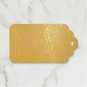 Green Tree Leaf Foil Gift Tags