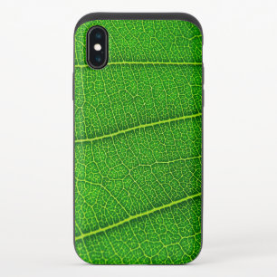 Green Tree Leaf iPhone XS Slider Case