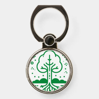 Green tree phone ring stand