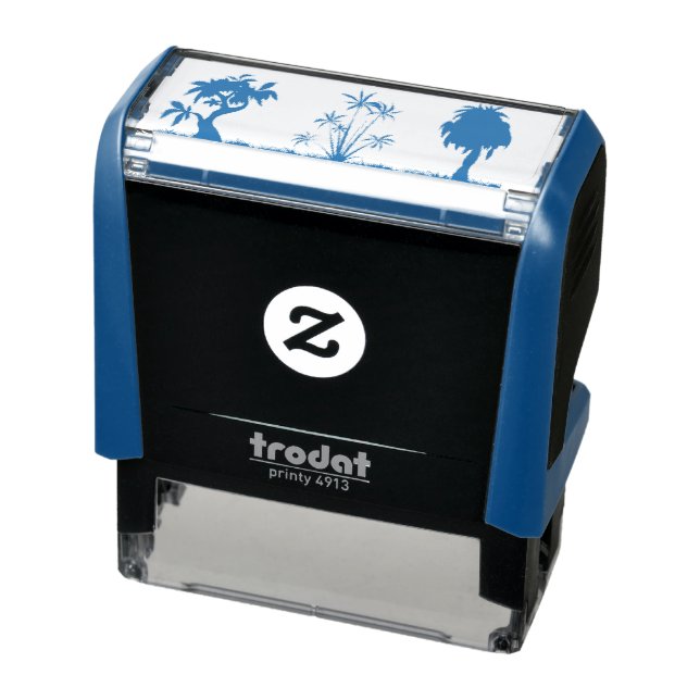 green tree plant self-inking stamp (Product)