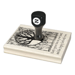 Green Tree Proverb Stamp
