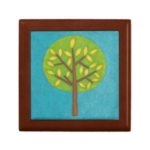 Green Tree with Yellow Leaves by Chariklia Zarris Gift Box
