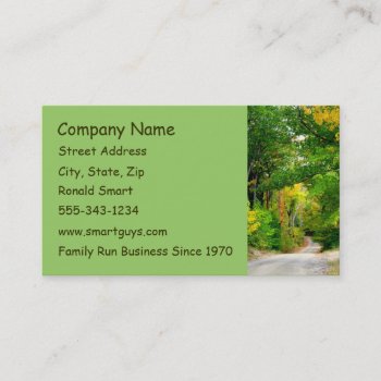 Green Trees Business Card by pamdicar at Zazzle