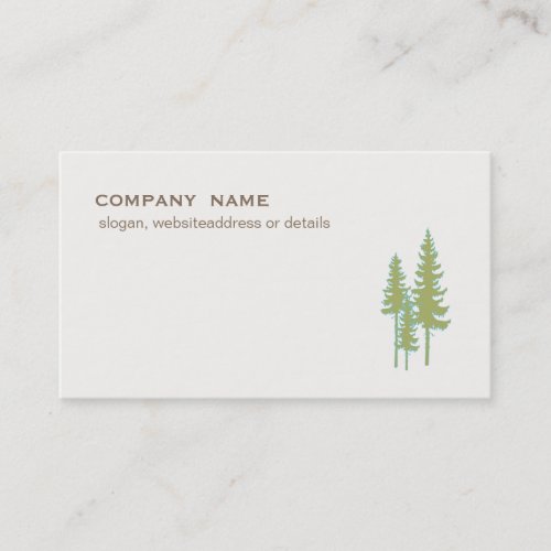 Green Trees Evergreen Nature and Landscaping Business Card