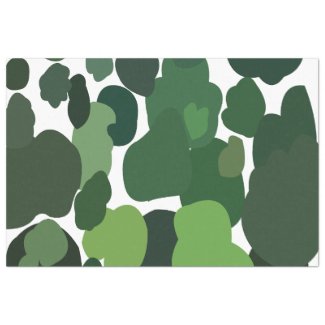 Green Trees Modern Tropical Rainforest Pattern Tissue Paper