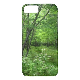 Green Trees Woods Forest Path iPhone 7 Case