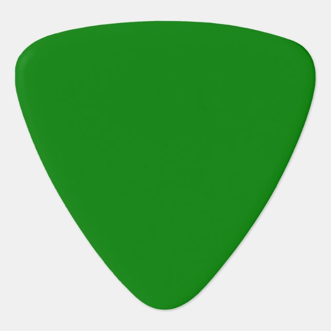 Green Triangle Guitar Pick (Front)