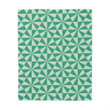 Green Triangle Square Art-Nouveau Modern Pattern