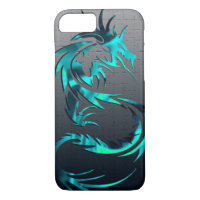 green tribal dragon phone case