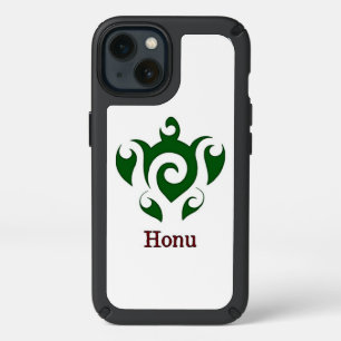 Green Tribal Hawaiian Sea Turtle Speck iPhone 13 Case