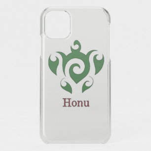 Green Tribal Hawaiian Sea Turtle Uncommon iPhone C iPhone 11 Case