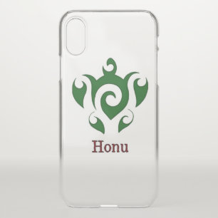 Green Tribal Hawaiian Sea Turtle iPhone X Case