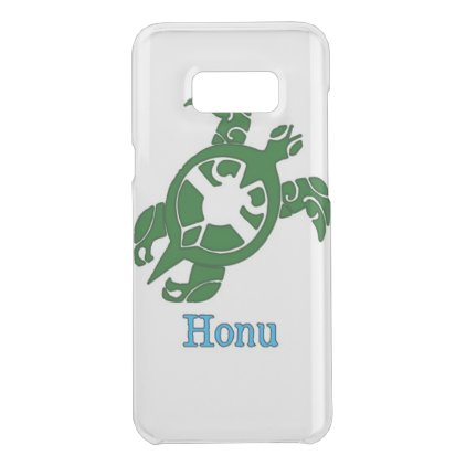 Green Tribal Honu Sea Turtle on White Uncommon Samsung Galaxy S8+ Case