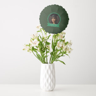 Green Tribal Print Graduation Party Balloon