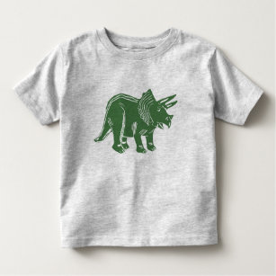 Green Triceratops Toddler T-Shirt