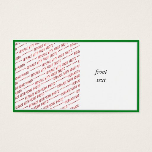 Customizable Green Trimmed Border Template Business Card Templates
