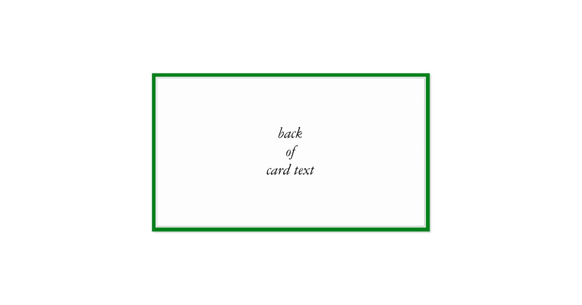 Unique 33 Border With A Green Card