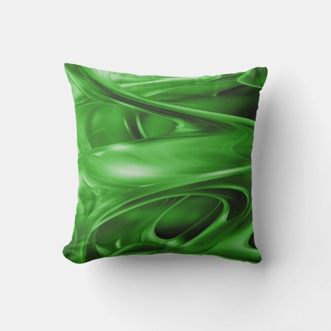 Green Trip Outdoor Pillow (Front)