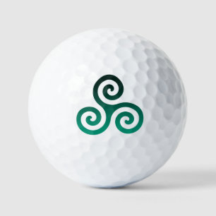 Green Triskele Golf Balls