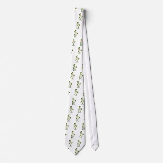 Green trojan neck tie (Front)